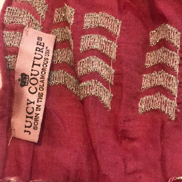 Juicy couture embroidered silk scarf 🧣 - Picture 3 of 6